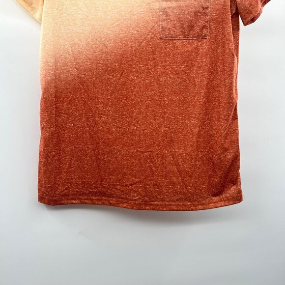 Shein Lune Women's Short Sleeve Top Orange/Cream Size Small New - Picture 5 of 9